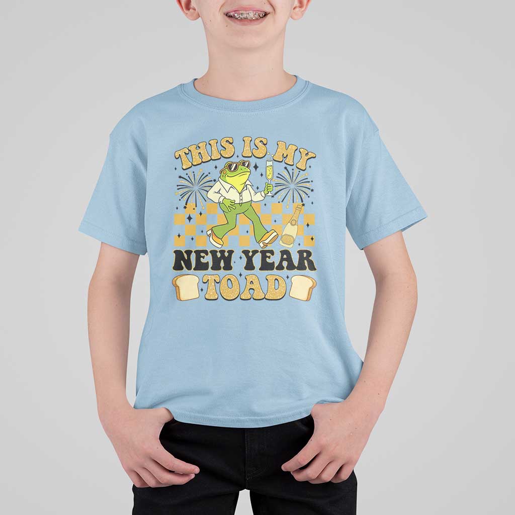 Funny New Years Eve T Shirt For Kid This Is My New Year Toad Frog Pun - Wonder Print Shop