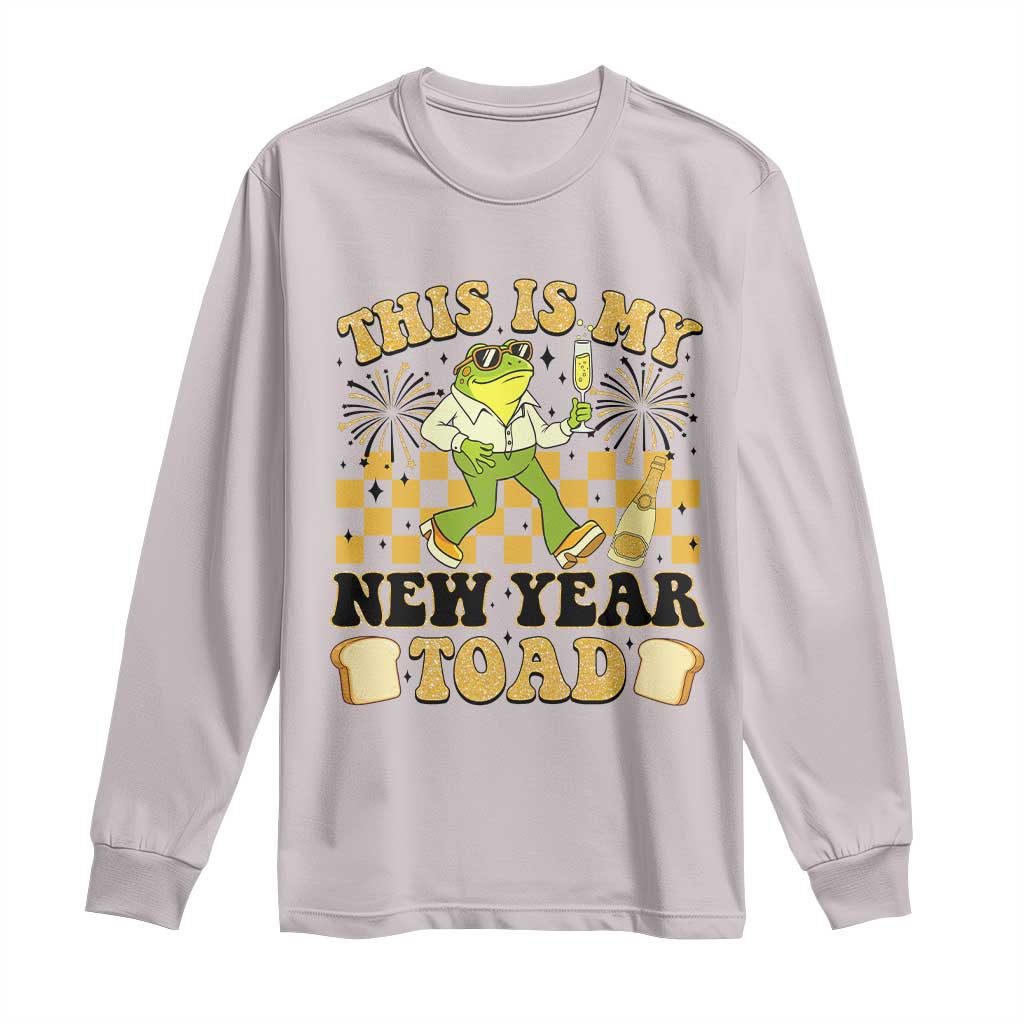 Funny New Years Eve Long Sleeve Shirt This Is My New Year Toad Frog Pun - Wonder Print Shop