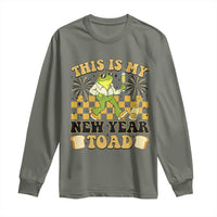 Funny New Years Eve Long Sleeve Shirt This Is My New Year Toad Frog Pun - Wonder Print Shop
