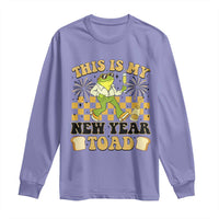 Funny New Years Eve Long Sleeve Shirt This Is My New Year Toad Frog Pun - Wonder Print Shop