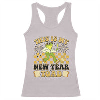 Funny New Years Eve Racerback Tank Top This Is My New Year Toad Frog Pun - Wonder Print Shop