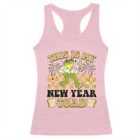 Funny New Years Eve Racerback Tank Top This Is My New Year Toad Frog Pun - Wonder Print Shop