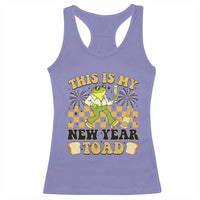Funny New Years Eve Racerback Tank Top This Is My New Year Toad Frog Pun - Wonder Print Shop