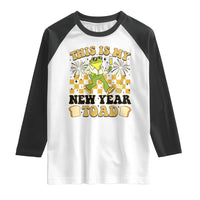 Funny New Years Eve Raglan Shirt This Is My New Year Toad Frog Pun - Wonder Print Shop