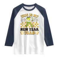 Funny New Years Eve Raglan Shirt This Is My New Year Toad Frog Pun - Wonder Print Shop