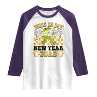 Funny New Years Eve Raglan Shirt This Is My New Year Toad Frog Pun - Wonder Print Shop