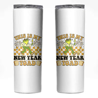 Funny New Years Eve Skinny Tumbler This Is My New Year Toad Frog Pun - Wonder Print Shop