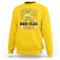 Funny New Years Eve Sweatshirt This Is My New Year Toad Frog Pun - Wonder Print Shop