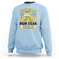 Funny New Years Eve Sweatshirt This Is My New Year Toad Frog Pun - Wonder Print Shop