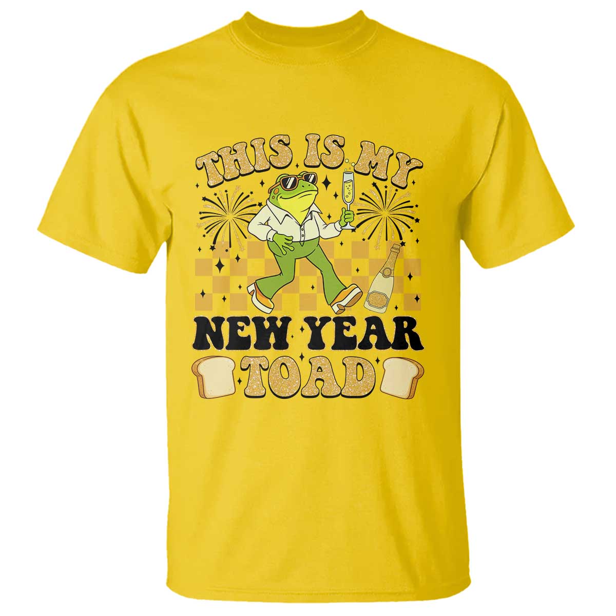 Funny New Years Eve T Shirt This Is My New Year Toad Frog Pun - Wonder Print Shop