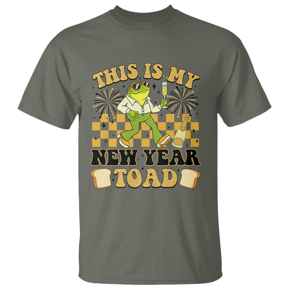 Funny New Years Eve T Shirt This Is My New Year Toad Frog Pun - Wonder Print Shop