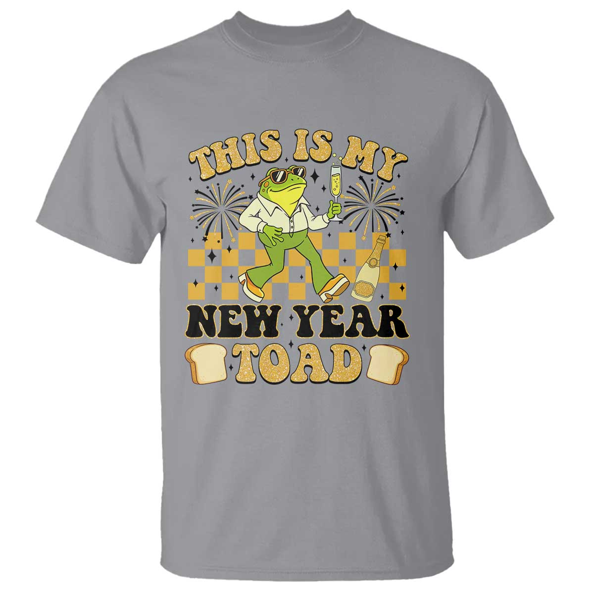 Funny New Years Eve T Shirt This Is My New Year Toad Frog Pun - Wonder Print Shop