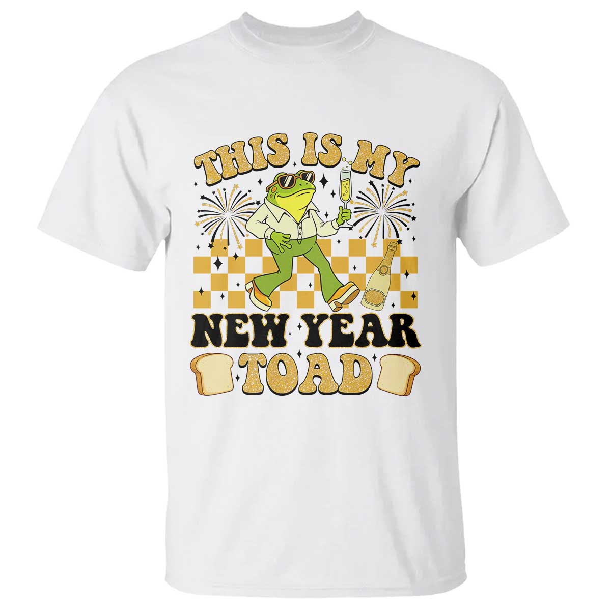 Funny New Years Eve T Shirt This Is My New Year Toad Frog Pun - Wonder Print Shop