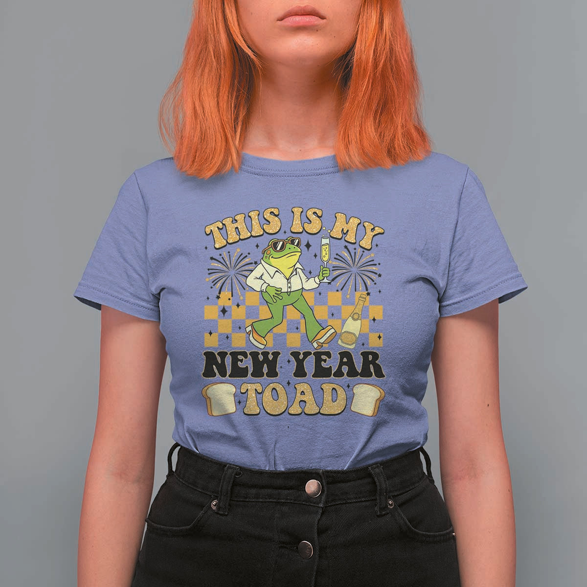 Funny New Years Eve T Shirt For Women This Is My New Year Toad Frog Pun - Wonder Print Shop