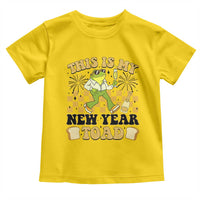 Funny New Years Eve Toddler T Shirt This Is My New Year Toad Frog Pun - Wonder Print Shop