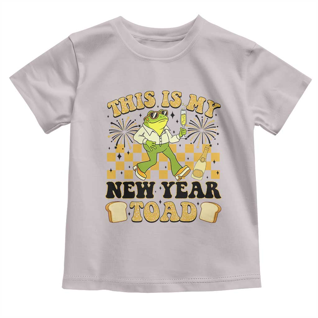 Funny New Years Eve Toddler T Shirt This Is My New Year Toad Frog Pun - Wonder Print Shop