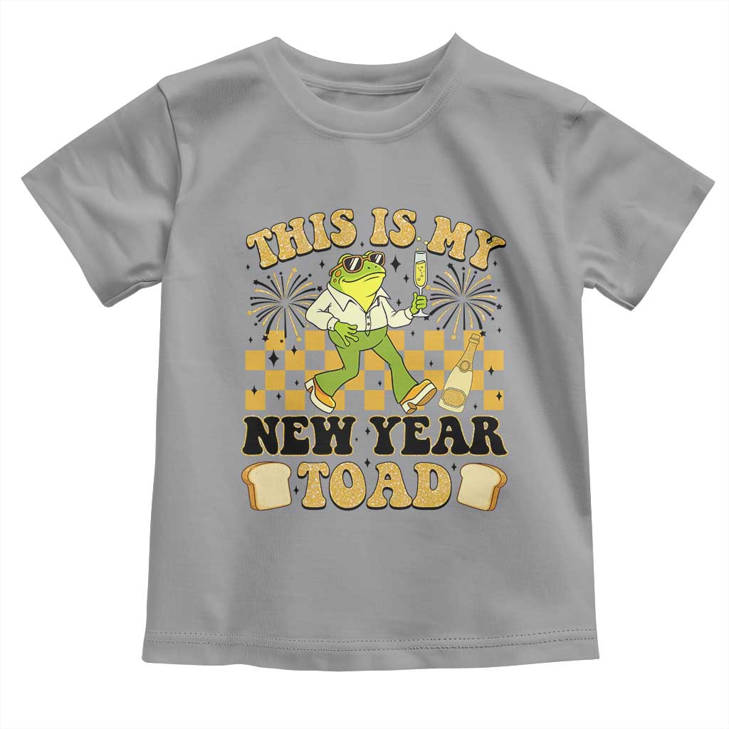 Funny New Years Eve Toddler T Shirt This Is My New Year Toad Frog Pun - Wonder Print Shop