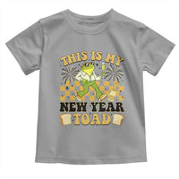 Funny New Years Eve Toddler T Shirt This Is My New Year Toad Frog Pun - Wonder Print Shop