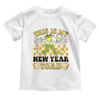 Funny New Years Eve Toddler T Shirt This Is My New Year Toad Frog Pun - Wonder Print Shop