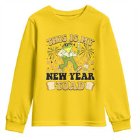 Funny New Years Eve Youth Sweatshirt This Is My New Year Toad Frog Pun - Wonder Print Shop