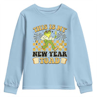 Funny New Years Eve Youth Sweatshirt This Is My New Year Toad Frog Pun - Wonder Print Shop