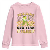 Funny New Years Eve Youth Sweatshirt This Is My New Year Toad Frog Pun - Wonder Print Shop