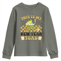 Funny New Years Eve Youth Sweatshirt This Is My New Year Toad Frog Pun - Wonder Print Shop
