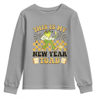 Funny New Years Eve Youth Sweatshirt This Is My New Year Toad Frog Pun - Wonder Print Shop
