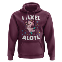 Funny Axolotl Ice Skating Hoodie I Axel Alotl Winter Sport - Wonder Print Shop