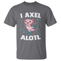 Funny Axolotl Ice Skating T Shirt I Axel Alotl Winter Sport - Wonder Print Shop