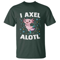 Funny Axolotl Ice Skating T Shirt I Axel Alotl Winter Sport - Wonder Print Shop
