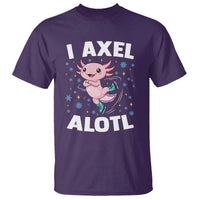 Funny Axolotl Ice Skating T Shirt I Axel Alotl Winter Sport - Wonder Print Shop