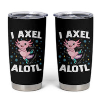 Funny Axolotl Ice Skating Tumbler Cup I Axel Alotl Winter Sport - Wonder Print Shop