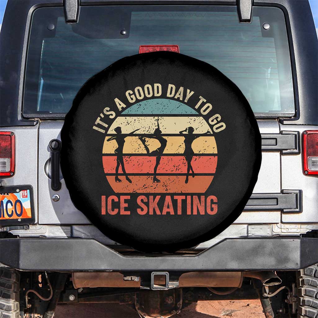 Funny It's A Good Day To Go Ice Skating Spare Tire Cover - Wonder Print Shop