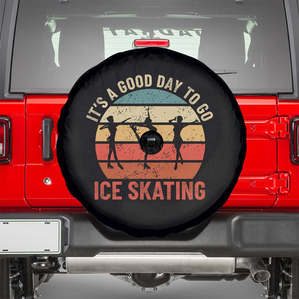 Funny It's A Good Day To Go Ice Skating Spare Tire Cover - Wonder Print Shop