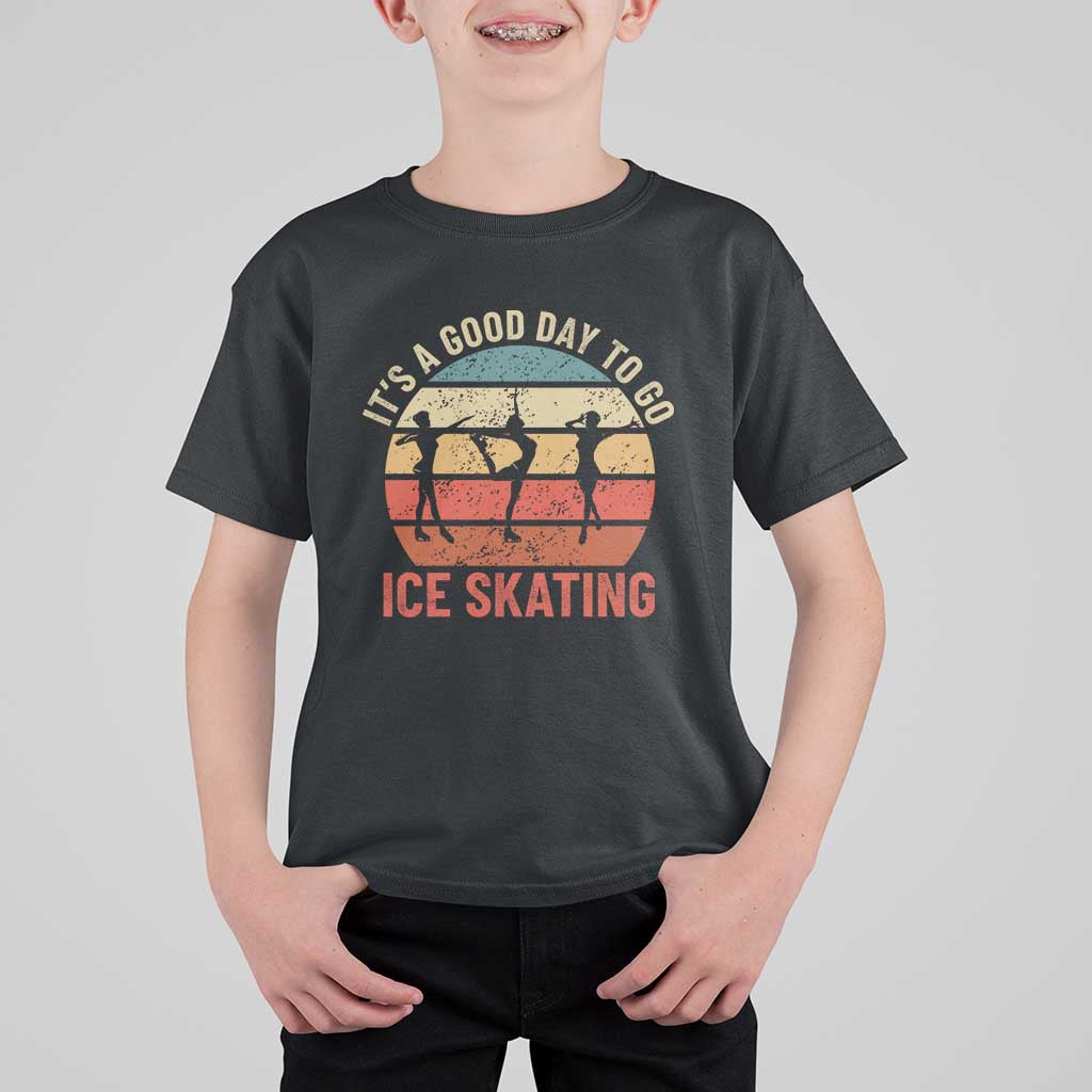 Funny It's A Good Day To Go Ice Skating T Shirt For Kid - Wonder Print Shop
