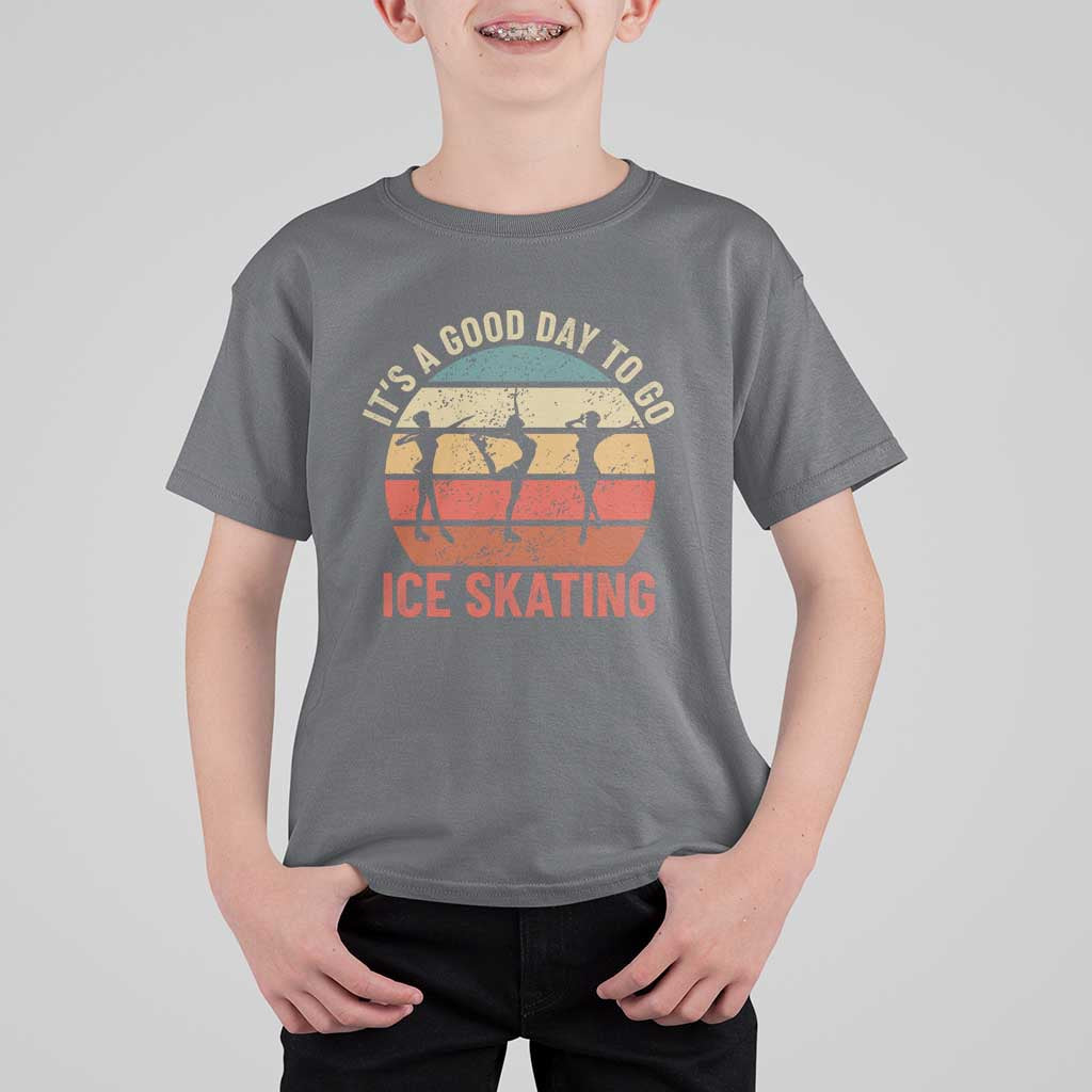 Funny It's A Good Day To Go Ice Skating T Shirt For Kid - Wonder Print Shop