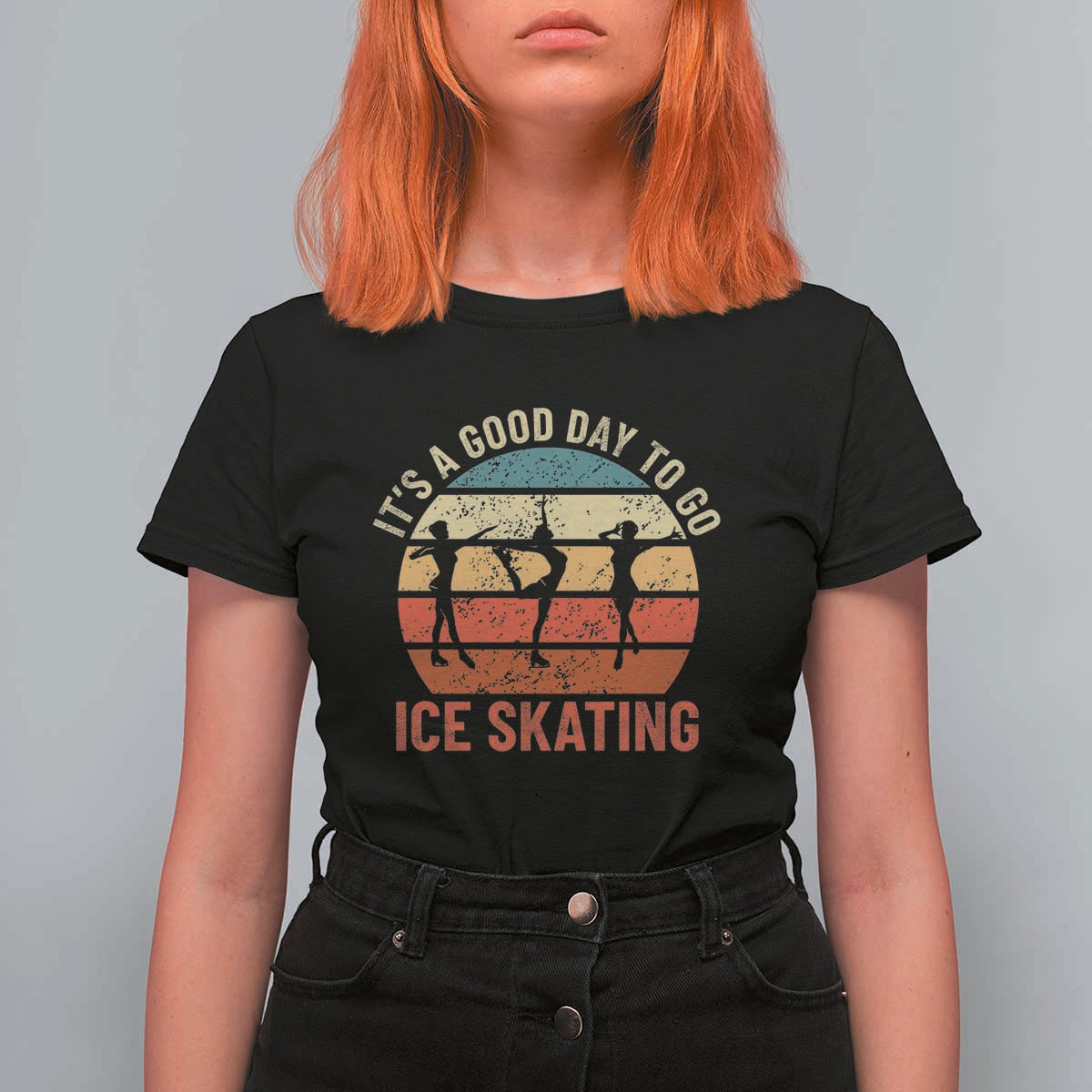 Funny It's A Good Day To Go Ice Skating T Shirt For Women - Wonder Print Shop