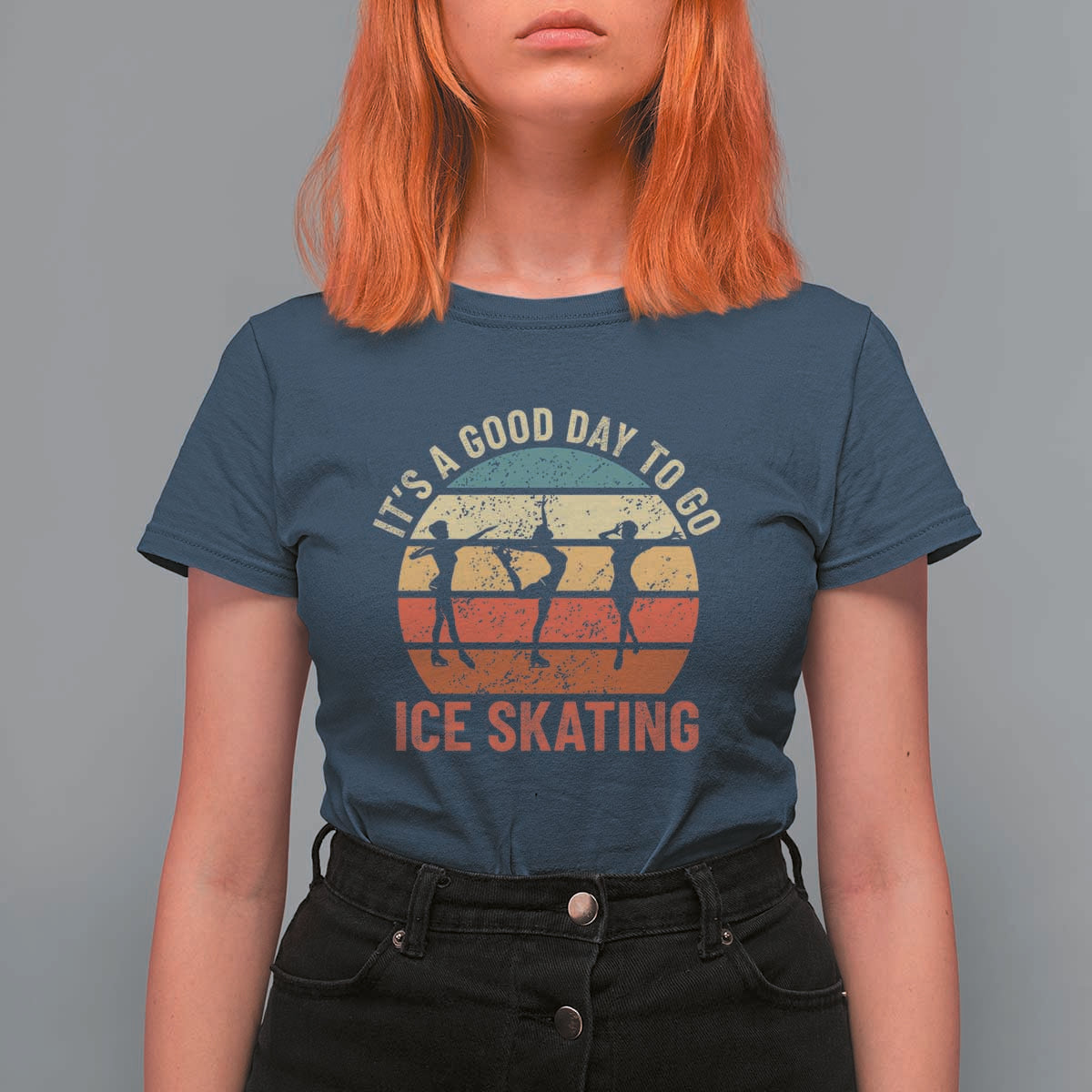 Funny It's A Good Day To Go Ice Skating T Shirt For Women - Wonder Print Shop