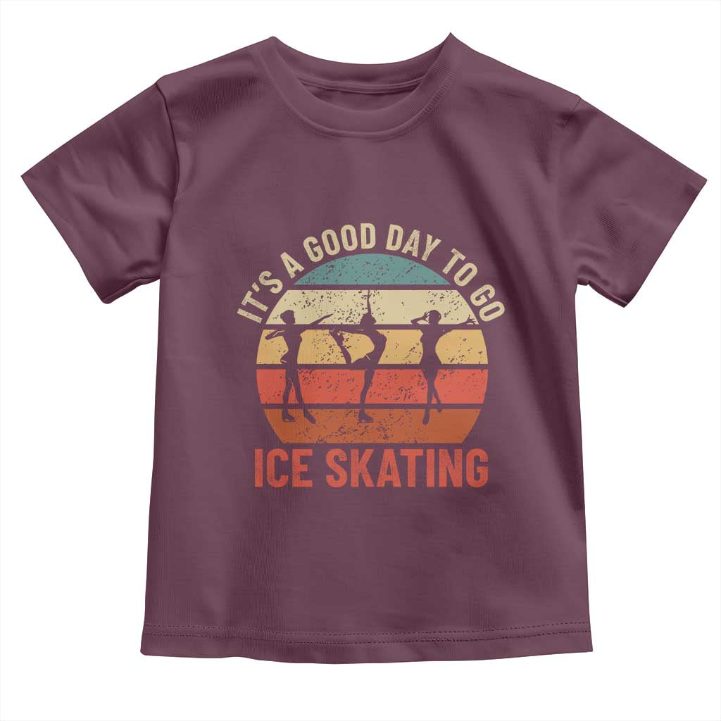 Funny It's A Good Day To Go Ice Skating Toddler T Shirt - Wonder Print Shop