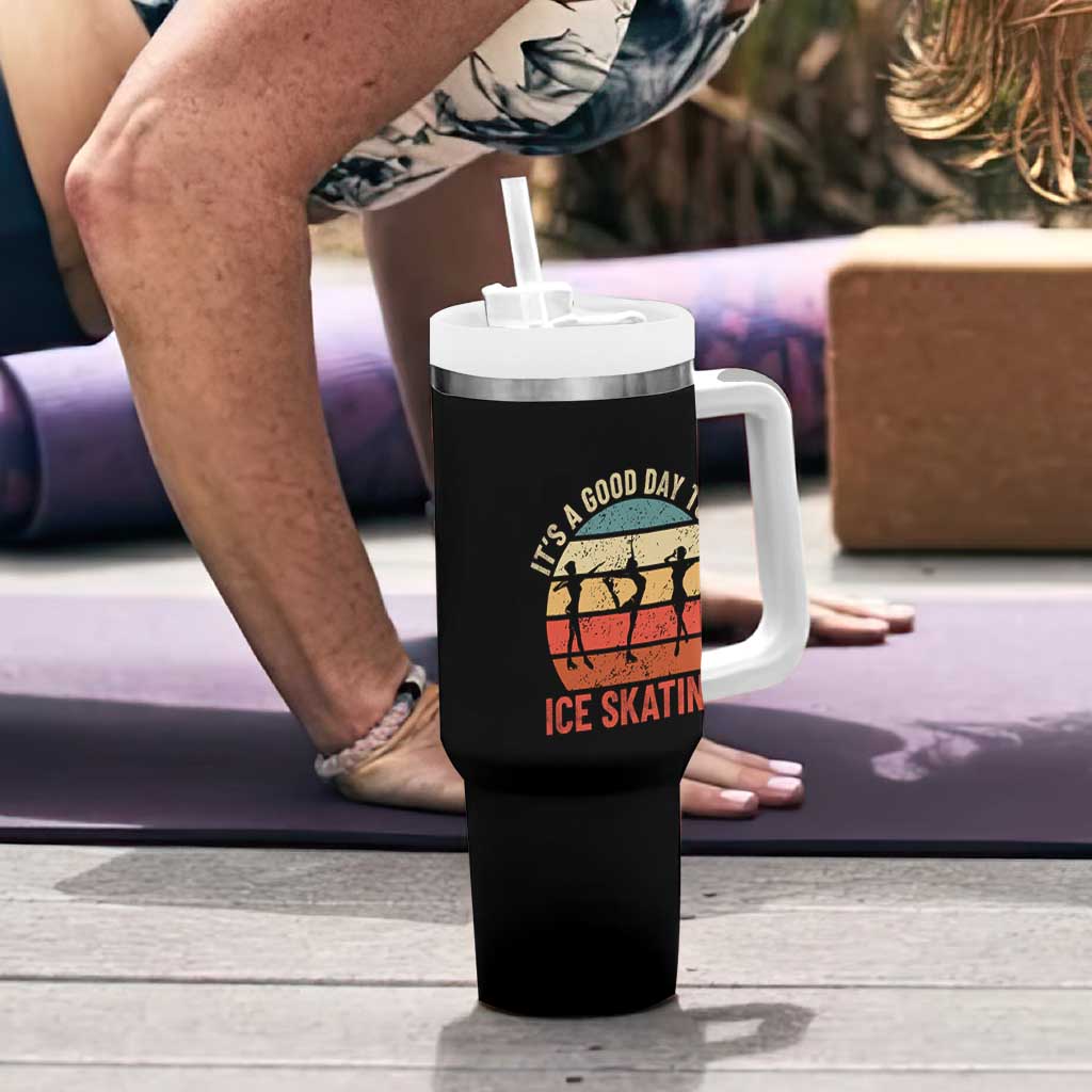 Funny It's A Good Day To Go Ice Skating Tumbler With Handle - Wonder Print Shop