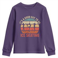 Funny It's A Good Day To Go Ice Skating Youth Sweatshirt - Wonder Print Shop