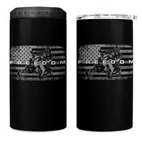 American Flag Snowmobile Freedom Winter Sport 4 in 1 Can Cooler Tumbler - Wonder Print Shop