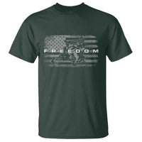 American Flag Snowmobile Freedom Winter Sport T Shirt - Wonder Print Shop