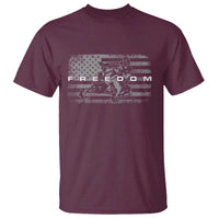 American Flag Snowmobile Freedom Winter Sport T Shirt - Wonder Print Shop