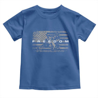 American Flag Snowmobile Freedom Winter Sport Toddler T Shirt - Wonder Print Shop