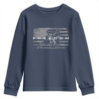 American Flag Snowmobile Freedom Winter Sport Youth Sweatshirt - Wonder Print Shop