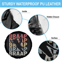 Snowmobile Braaap Spare Tire Cover Retro Snowcross Snow Sled Winter Sport - Wonder Print Shop