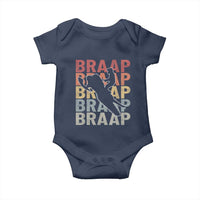 Snowmobile Braaap Baby Onesie Retro Snowcross Snow Sled Winter Sport - Wonder Print Shop