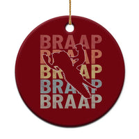 Snowmobile Braaap Ceramic Ornament Retro Snowcross Snow Sled Winter Sport - Wonder Print Shop